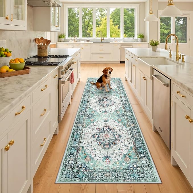 RELEANY Area Rugs 2'x8' Runner Rug Non Slip Washable by RELEANY