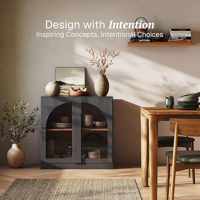 BELLEZE Bijou 31.5" Modular Sideboard Cabinet & TV Stand Console - Image 3
