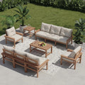 HDPE 10 Piece Outdoor Patio Furniture Set, All-Weather Outdoor Couch Set by YourPerfectOutdoorEscape