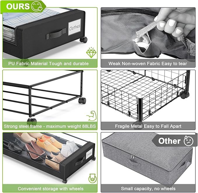 Beborxue Under Bed Storage - Image 2