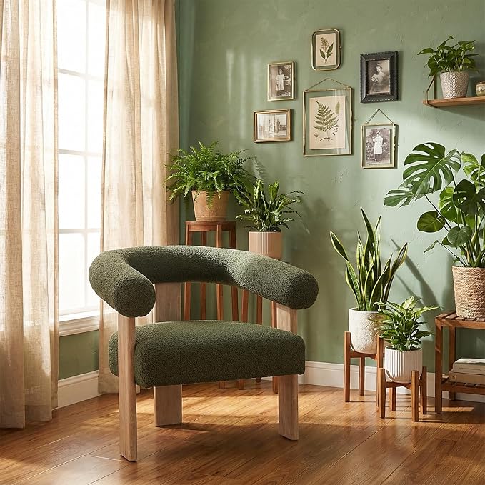 VKNOW Accent Chair Living Room Chair, Modern Upholstered Arm Chair - Image 7