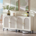 IFBUY Modern Sideboard Buffet Cabinet, 61.75" W Fluted Arched Buffet Cabinet by IFBUYFarmhouseFurniture