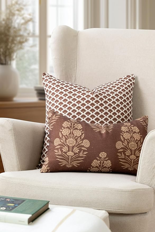 Crumbs Home Modern Farmhouse California Casual Indoor Outdoor Throw Pillow Cover - Image 2