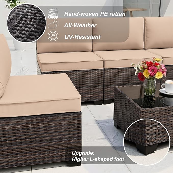 ALAULM 10 Pieces Patio Furniture Set - Image 4