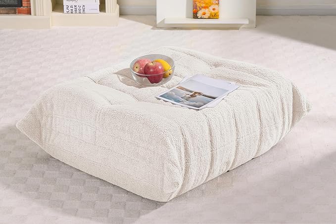 Bean Bag Pouf Ottoman, Foot Stool, Foot Rest by Cansunna