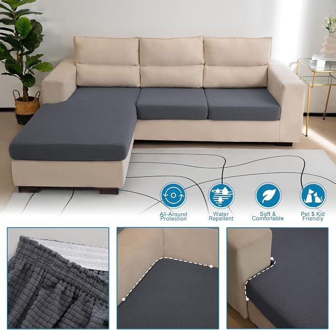Water Repellent L Shaped Couch Covers - Image 3