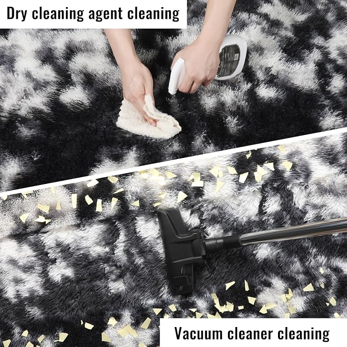 PAGISOFE Black White Grey Area Rugs - Image 6