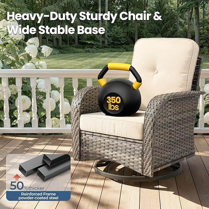 Weaxty 8 Pieces Outdoor Patio Furniture Sets - Image 6