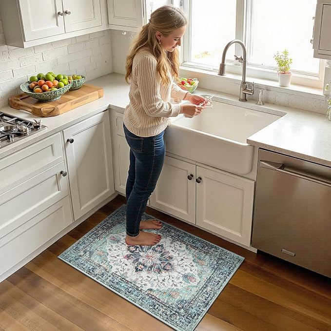 RELEANY Area Rugs 2'x3' Kitchen Rugs Entry Rug Small Rugs - Image 2