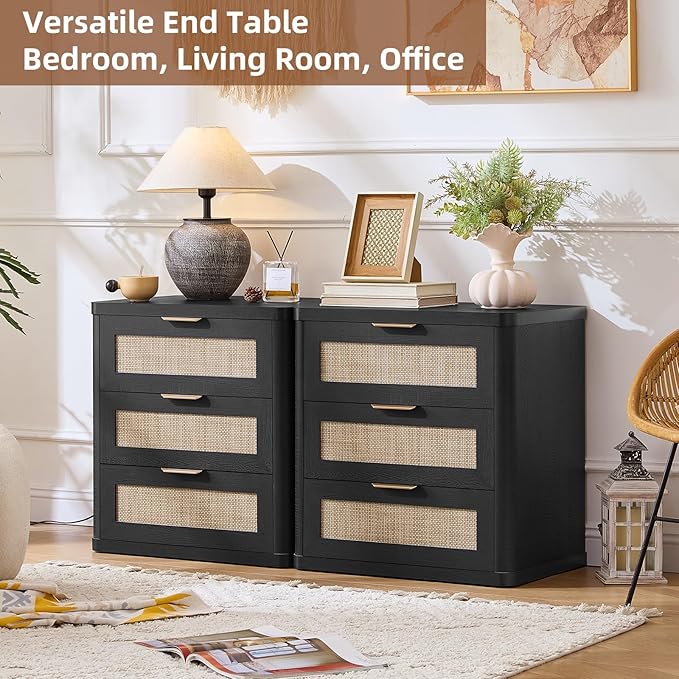 LEYAOYAO Rattan Night Stand - Image 4