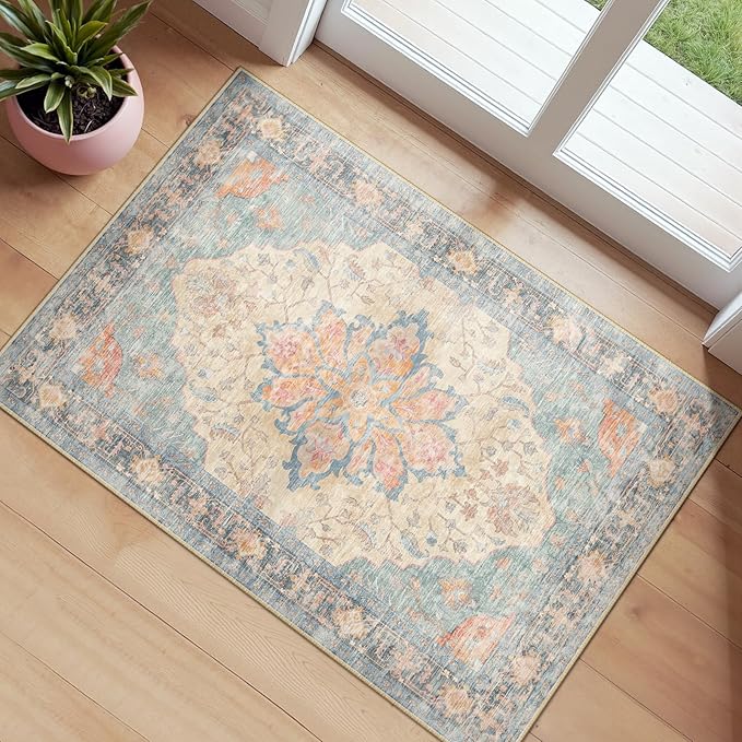 RELEANY Area Rugs 2'x3' Kitchen Rugs Entry Rug Small Rugs by RELEANY