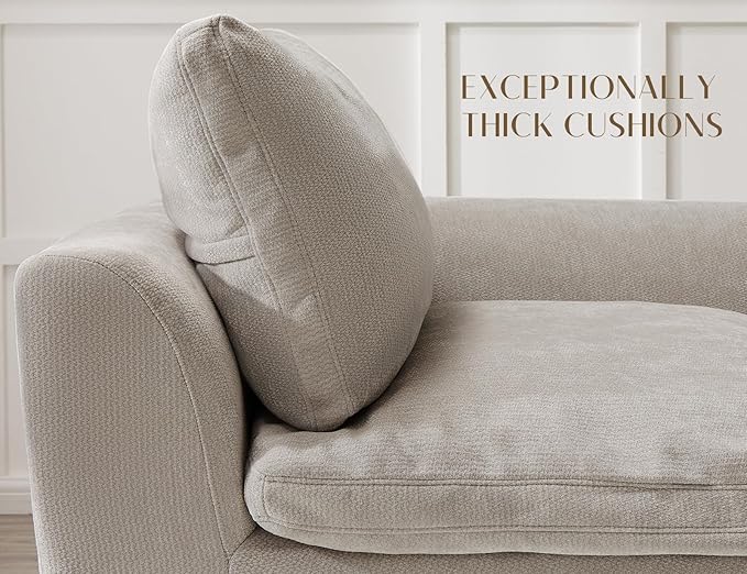 ohllob Corner Seat for Cloud Sectional Couches Living Room, Warm White - Image 3