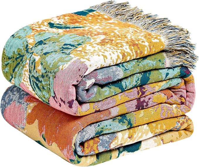 LUTBM Boho Throw Blanket for Couch Sofa Chair Cotton Summer Blankets for by LUTBMFindYourFreeSpiritatHome