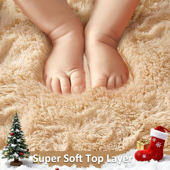 Ophanie Runner Rug for Hallway, 2x6 Upgrade Non-Slip Fluffy Soft Bedside Rugs - Image 2