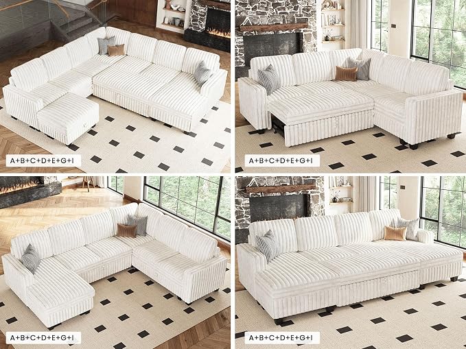 Belffin Modular Sectional Storage Chaise Module - Image 6