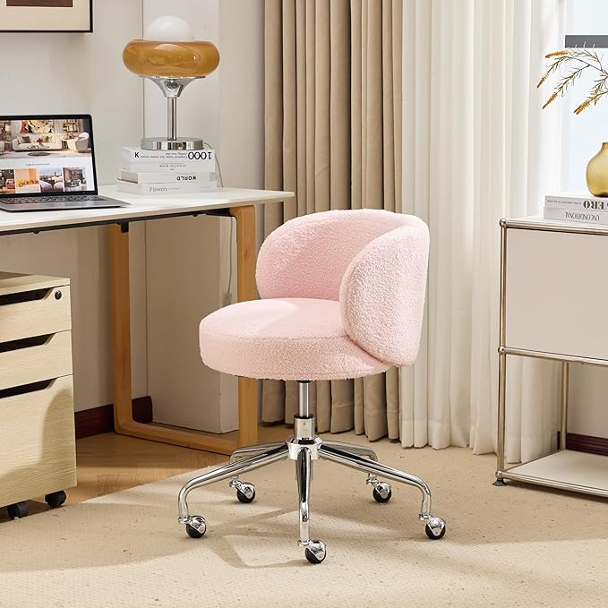 VINGLI Cute Small Swivel Desk Chair Comfy - Image 5