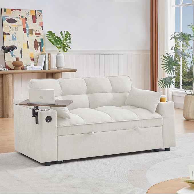 hansones 65'' Convertible Sleeper Sofa Bed - Image 4