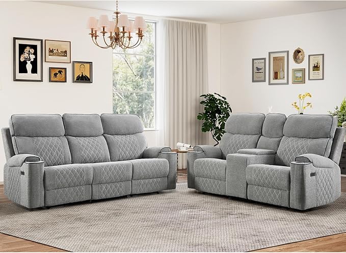 HAOMARKETS 2-Piece Power Recliner Sofa Set by HAOMARKETS