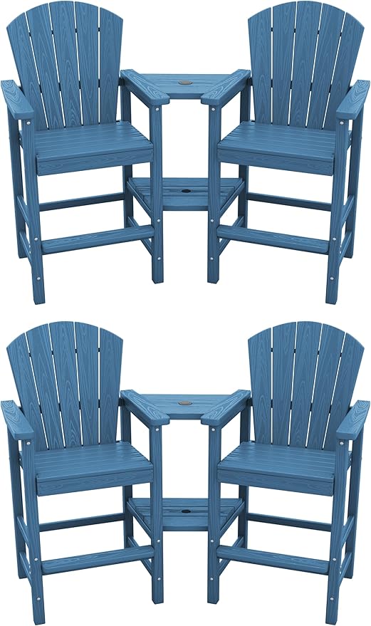 SERWALL Tall Adirondack Chairs Set of 4 by SERWALL
