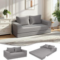 COMAX Convertible Sofa Bed Queen, Corduroy Folding Floor Couch Pull Out Couch by COMAX