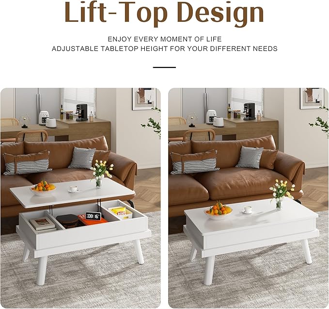 Shintenchi Coffee Table, Lift Top Coffee Table - Image 5