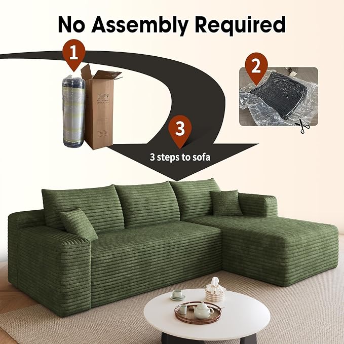 AUGOP 96" Sectional Couches for Living Room Modern Modular Sofa - Image 6