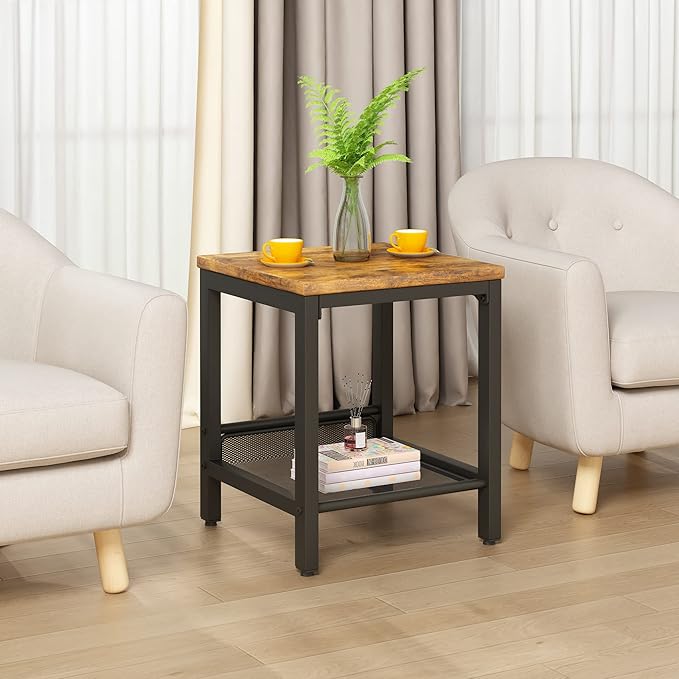 furlinkhm Coffee Table Set of 3, Industrial Coffee Table - Image 6