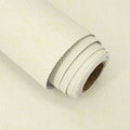 Grasscloth Peel and Stick Wallpaper Yellow Beige Textured Contact Paper 15.7in by lenify