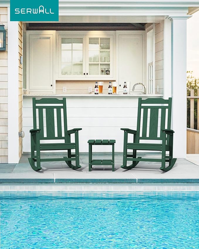 SERWALL HDPE Outdoor Rocking Chair - Image 2