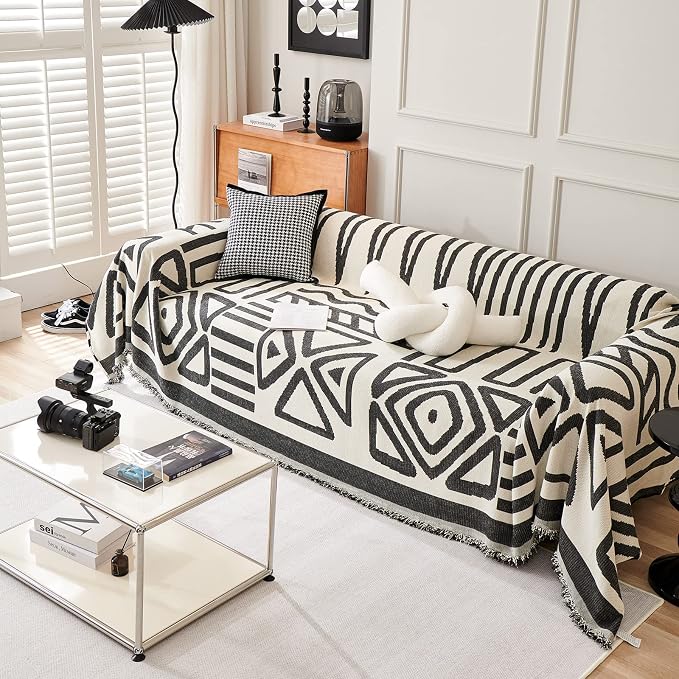 VClife Bohemian Sofa Cover for Couch, Washable 3-Seaters Couch Cover for Dog - Image 4