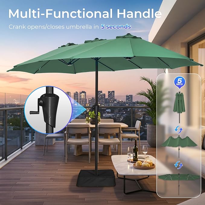 SUPERJARE 13FT Outdoor Patio Umbrella - Image 5