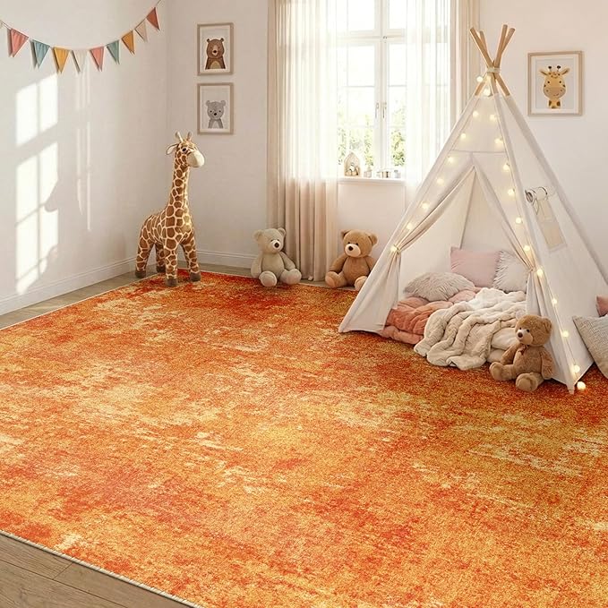 RELEANY Washable Area Rugs 5'x7' Non-Slip Modern Abstract Soft - Image 4