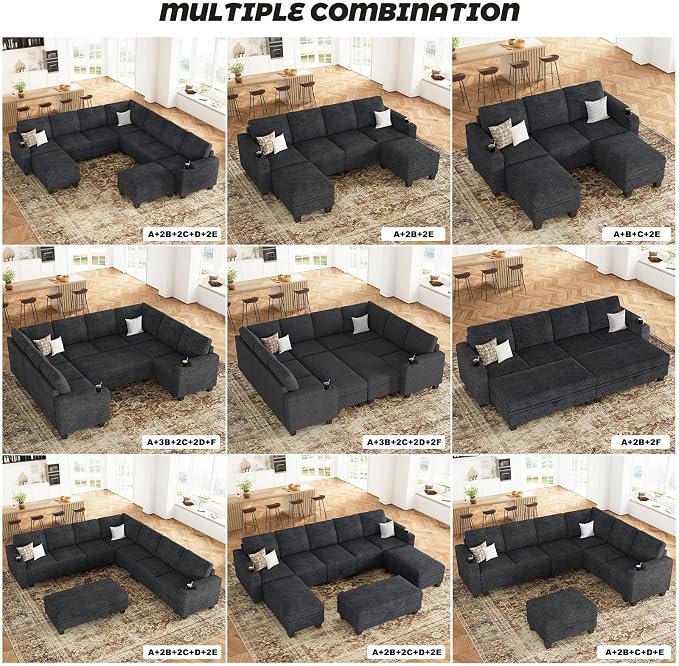 Belffin Standard Ottoman with Storage - Image 6