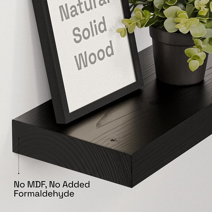 BAOBAB WORKSHOP Solid Wood Floating Shelves - Image 4