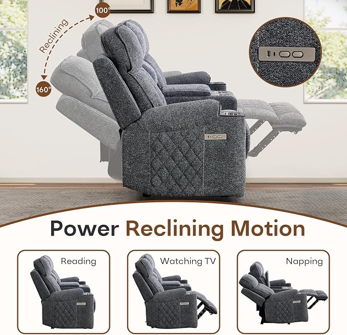 HAOMARKETS 2-Piece Power Recliner Sofa Set - Image 3