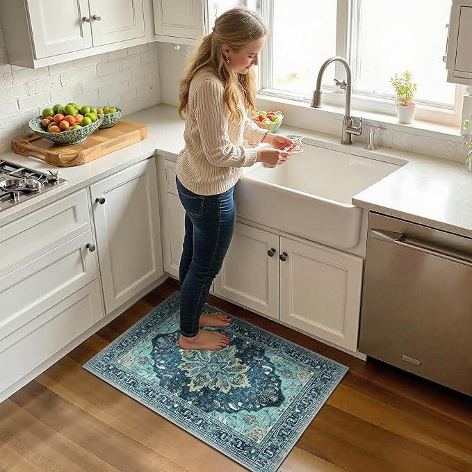 RELEANY Area Rugs 2'x3' Kitchen Rugs Entry Rug Small Rugs - Image 5