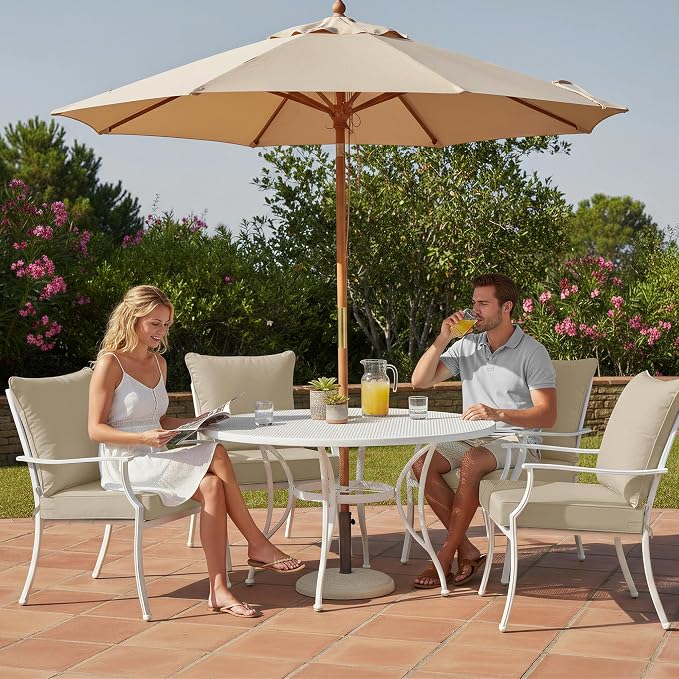 Summsun Outdoor Chair Cushion Weather Resistant, Backrest and Seat Cushion Set - Image 8