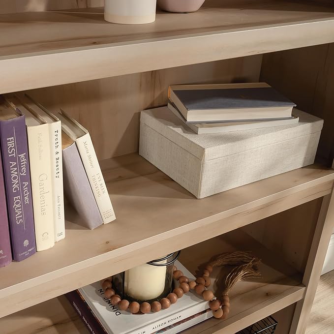 Sauder 5 Tier Book Shelf Wooden Bookcase Multipurpose Bookshelf - Image 4