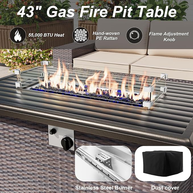 ALAULM 13 Pieces Patio Furniture Set - Image 3