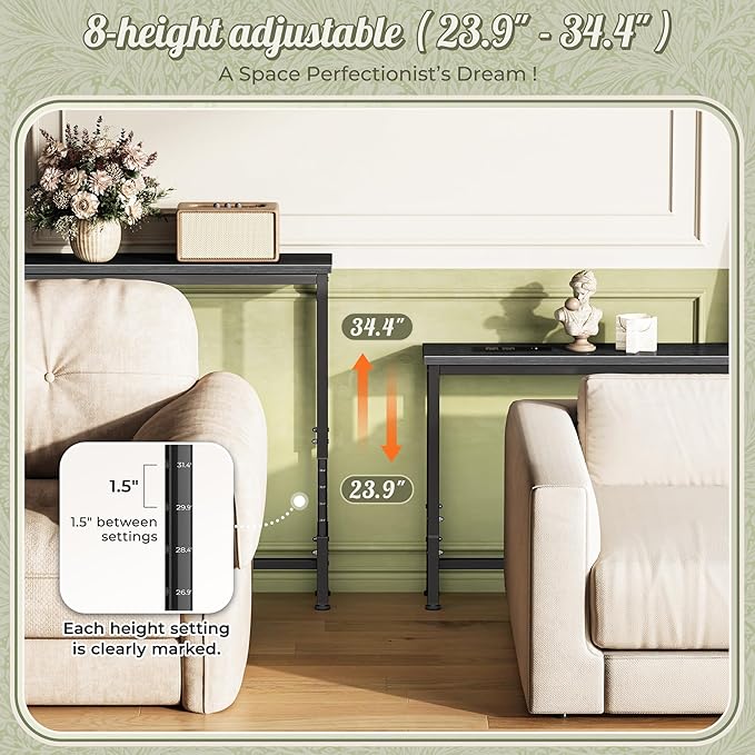 Huuger 102.4 Inch Sofa Table - Image 4
