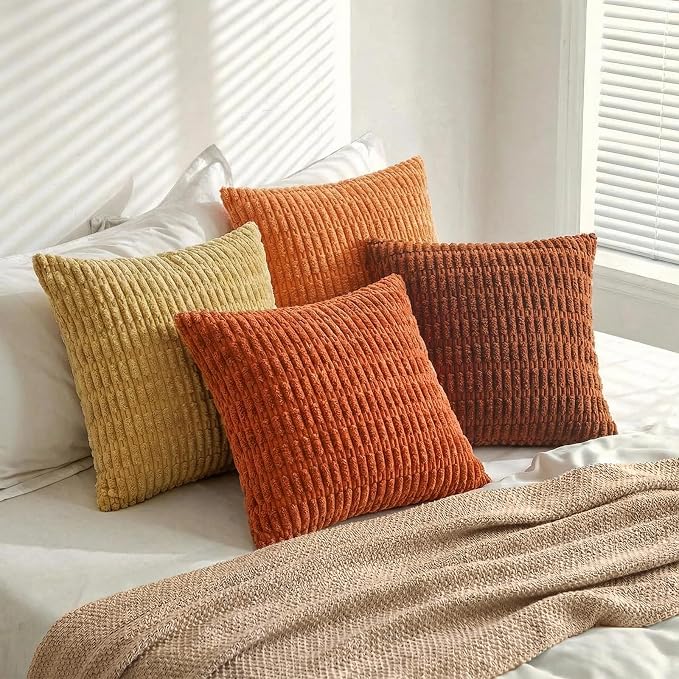 Fancy Homi 4 Packs Decorative Throw Pillow Covers - Image 8