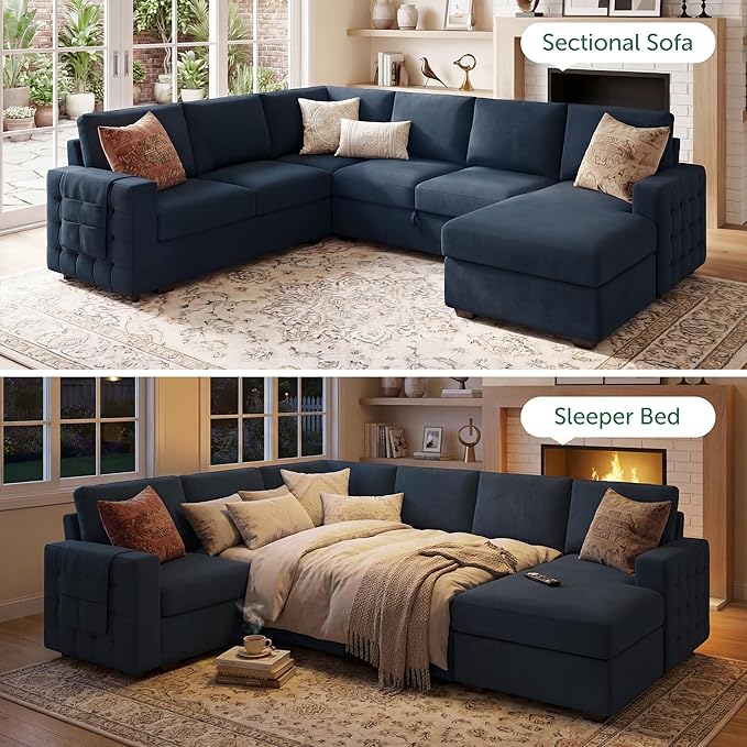 HONBAY Sleeper Sectional Couch - Image 3
