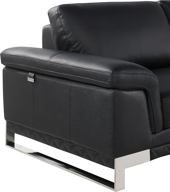Blackjack Furniture Weston Collection Genuine Italian Leather Living Room Chair - Image 13