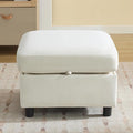 WUTUTUEE 25" Square Storage Ottoman by WUTUTUEE