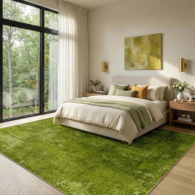 RELEANY Washable Area Rugs 9'x12' Non-Slip Modern Abstract Soft - Image 2