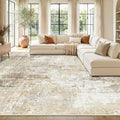 RELEANY Washable Area Rugs 10'x14 Non-Slip Modern Abstract Soft by RELEANY