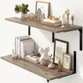 Fun Memories Floating Shelves for Wall, 12 Inch Deep Floating Shelves Set of 2 by FunMemories