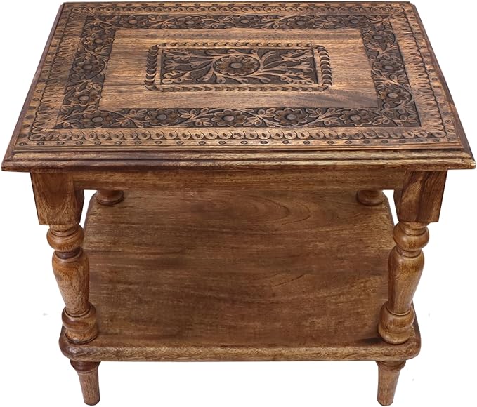 COTTON CRAFT Solid Wood End Table by COTTONCRAFT