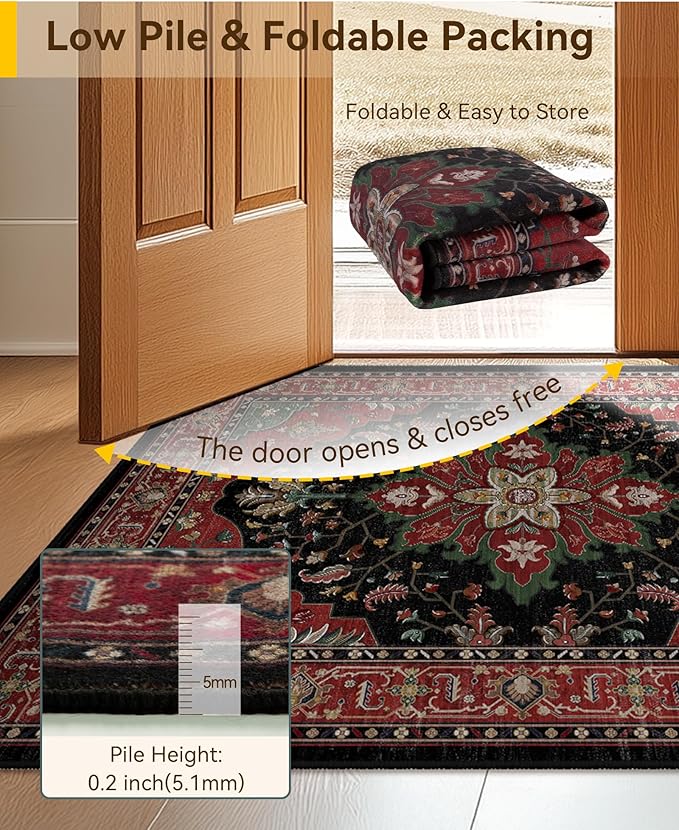 RELEANY Area Rugs 2'x3' Kitchen Rugs Entry Rug Small Rugs - Image 4