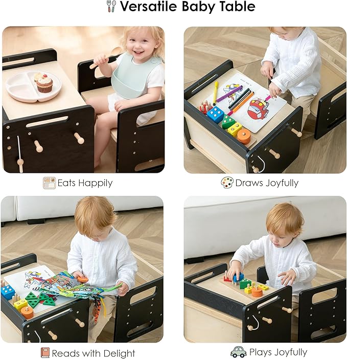 bpmfkid Montessori Weaning Table and Chair Set - Image 6